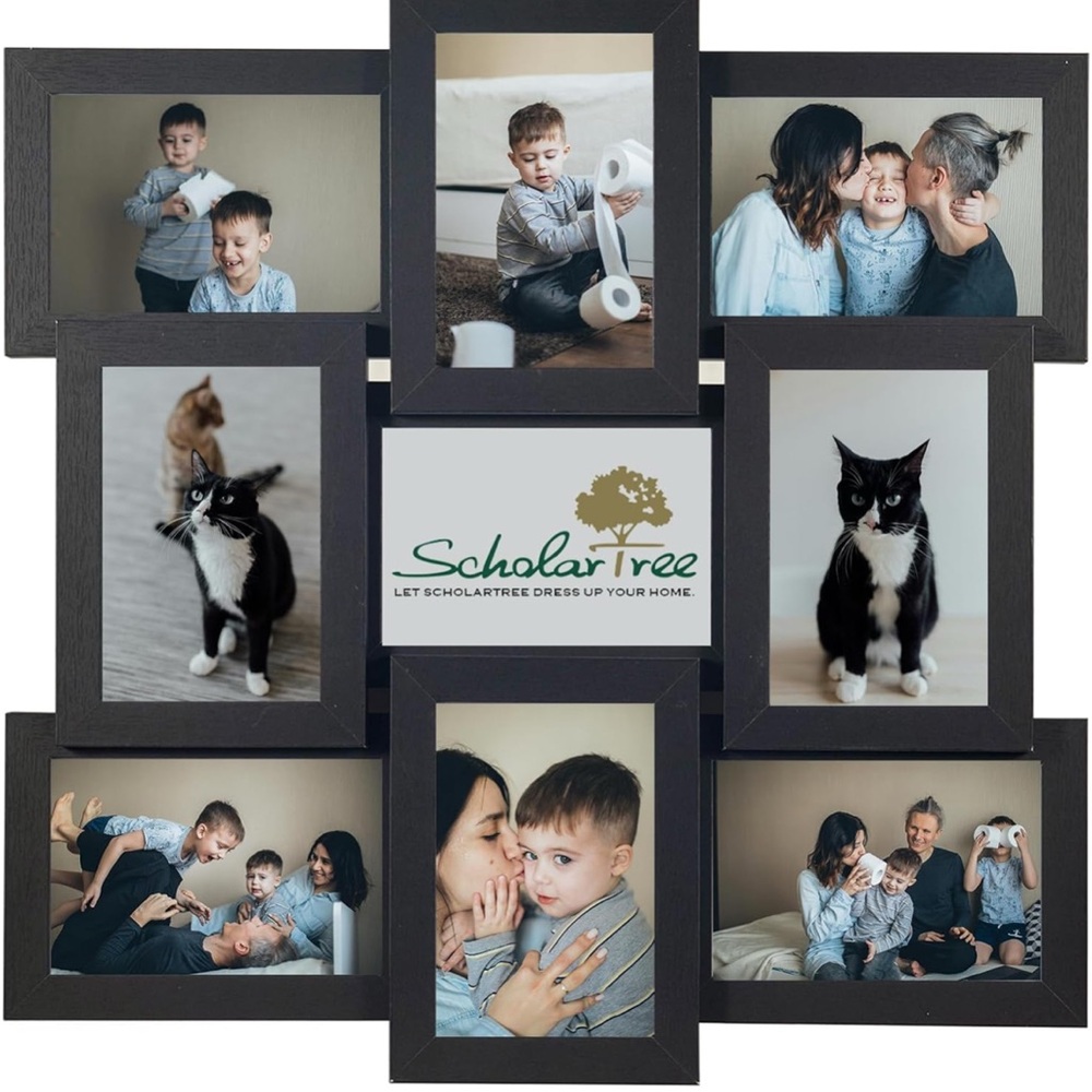 1 Collage 9 Picture Frame (4x6) photo frames Black
